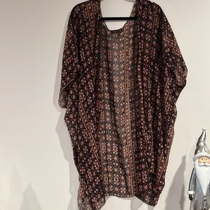 Brandy Melville Sheer Patterned Coverup (OS)